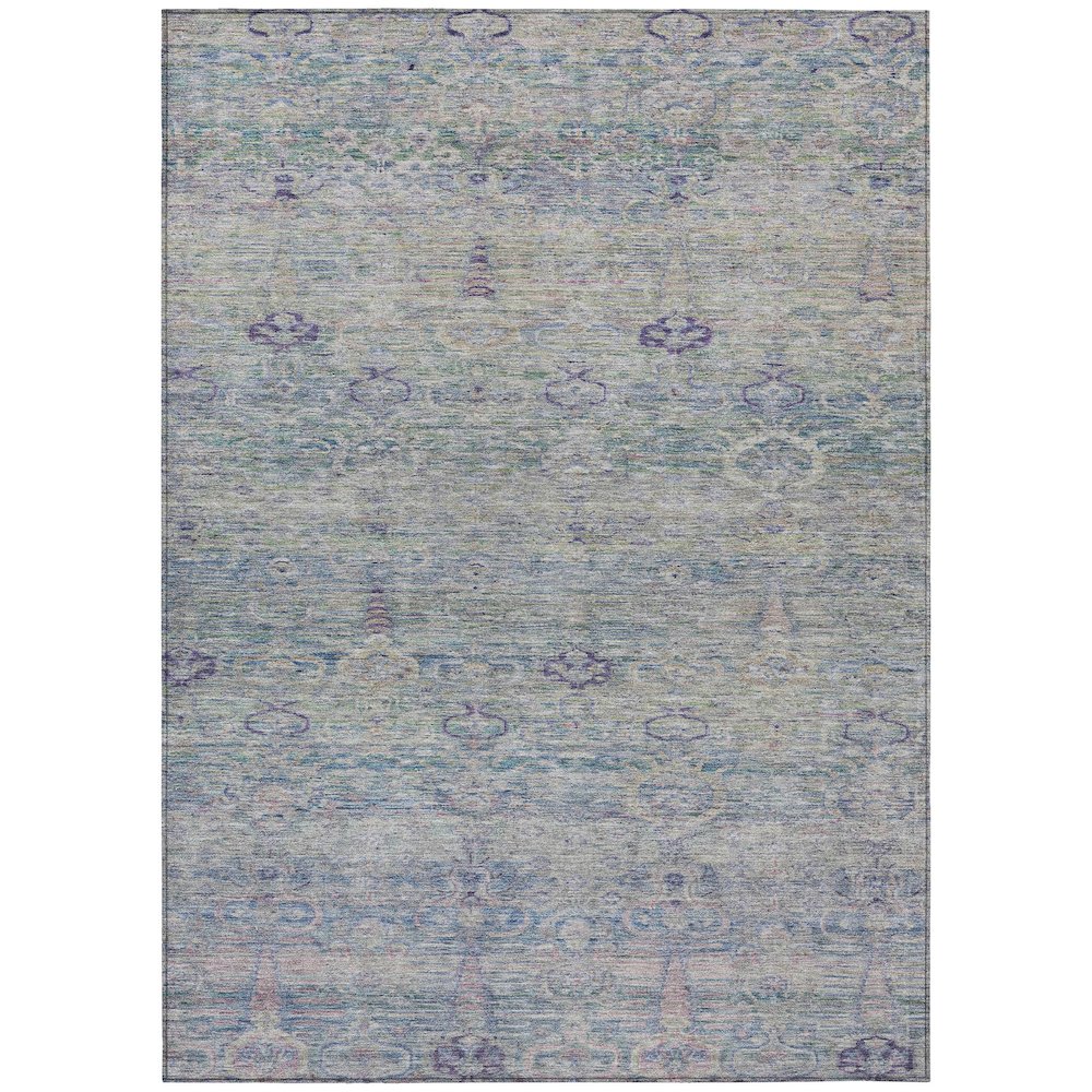 Machine Washable Indoor/Outdoor Chantille ACN2090 Plum 10 x 14 Rug