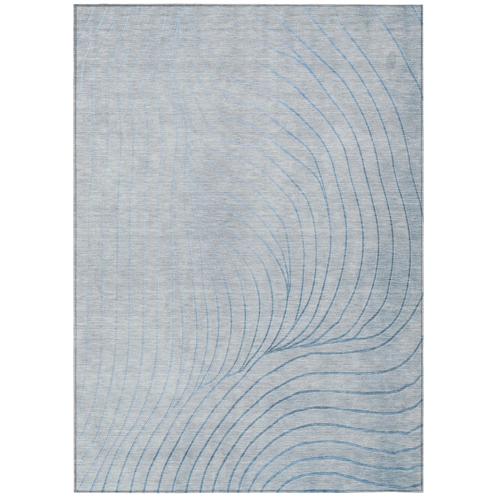 Machine Washable Indoor/Outdoor Chantille ACN2107 Sky 10 x 14 Rug