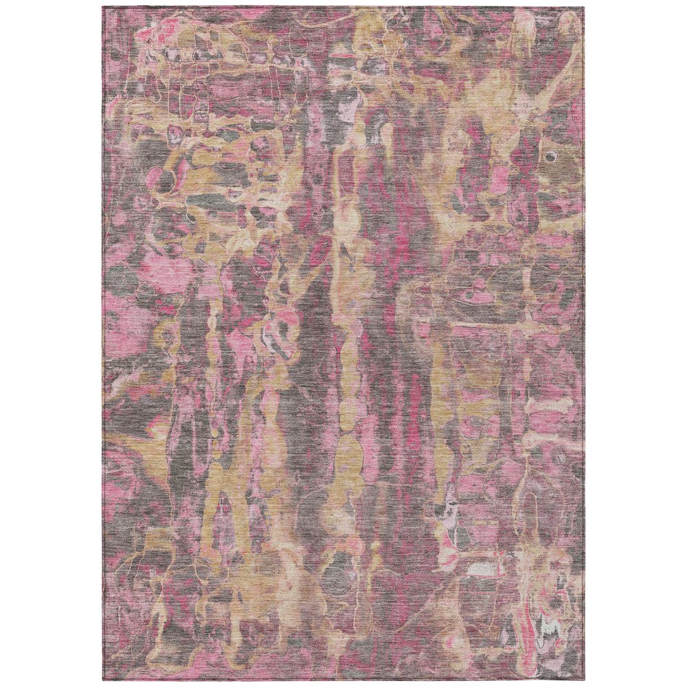 Machine Washable Indoor/Outdoor Chantille ACN2120 Blush 10 x 14 Rug