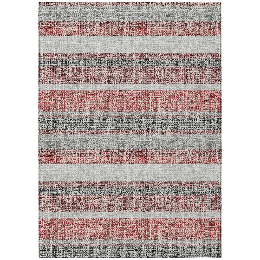 Machine Washable Indoor/Outdoor Chantille ACN2122 Burgundy 10 x 14 Rug