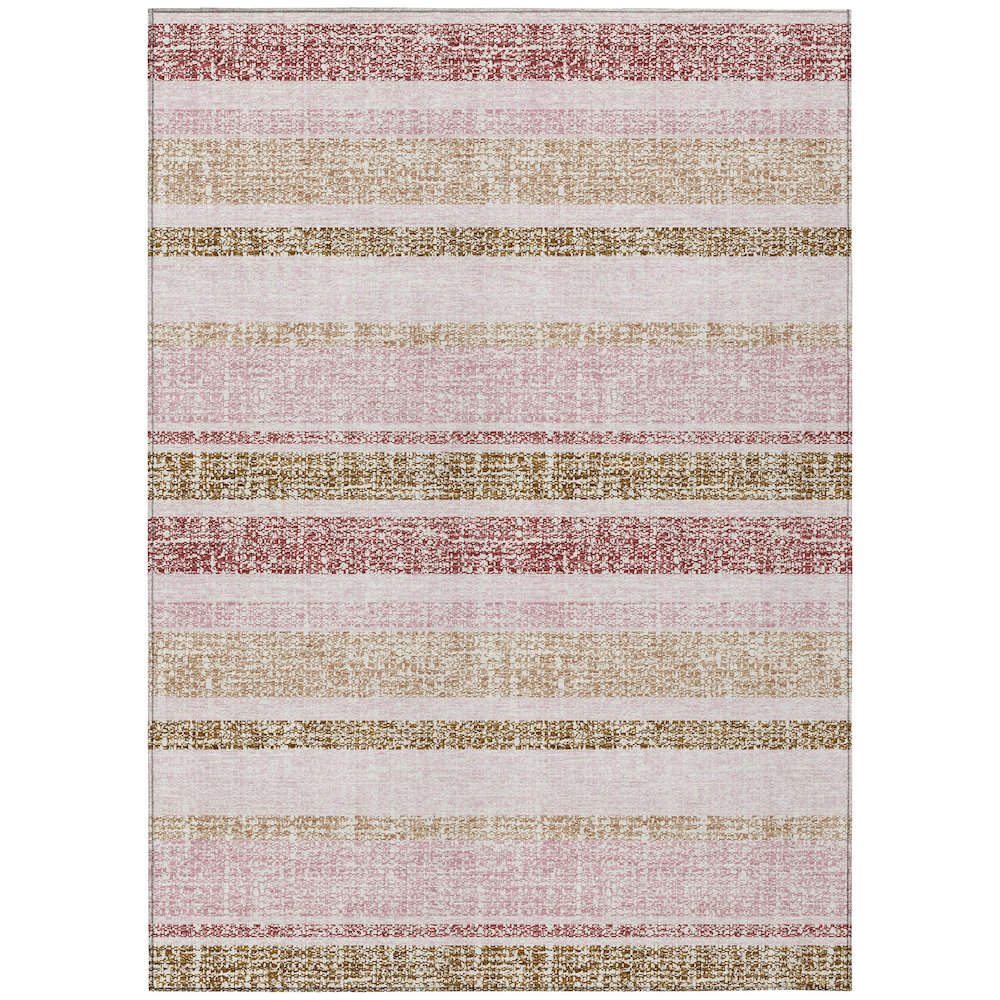 Machine Washable Indoor/Outdoor Chantille ACN2122 Pink 10 x 14 Rug