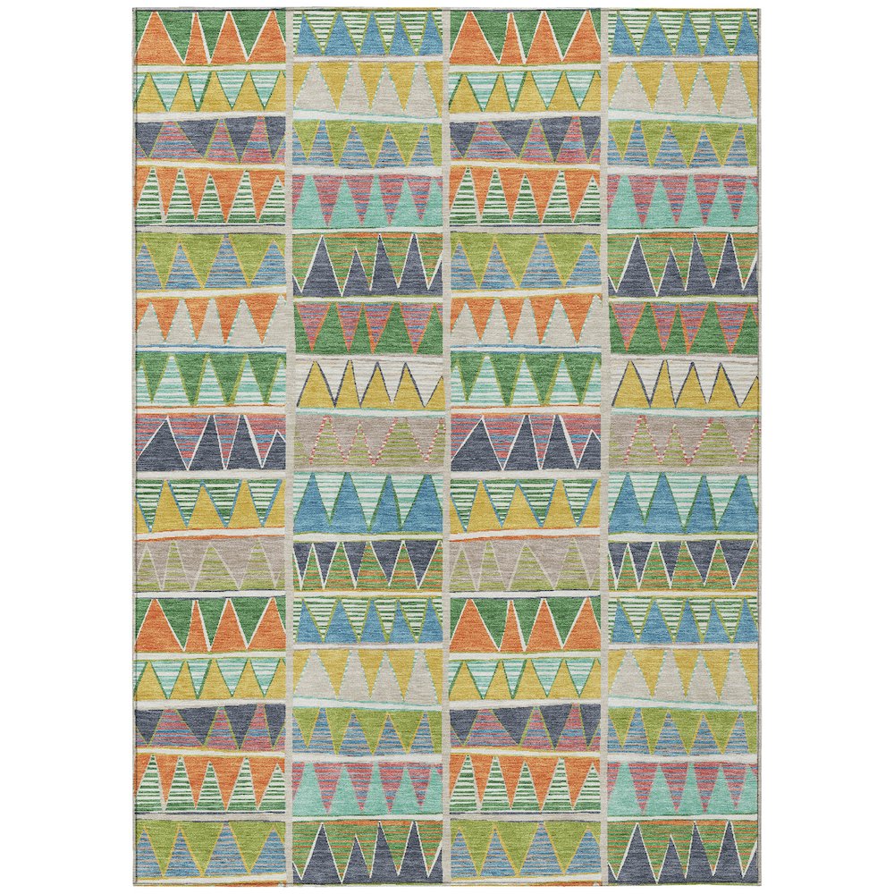 Machine Washable Indoor/Outdoor Chantille ACN2205 Beige 10 x 14 Rug
