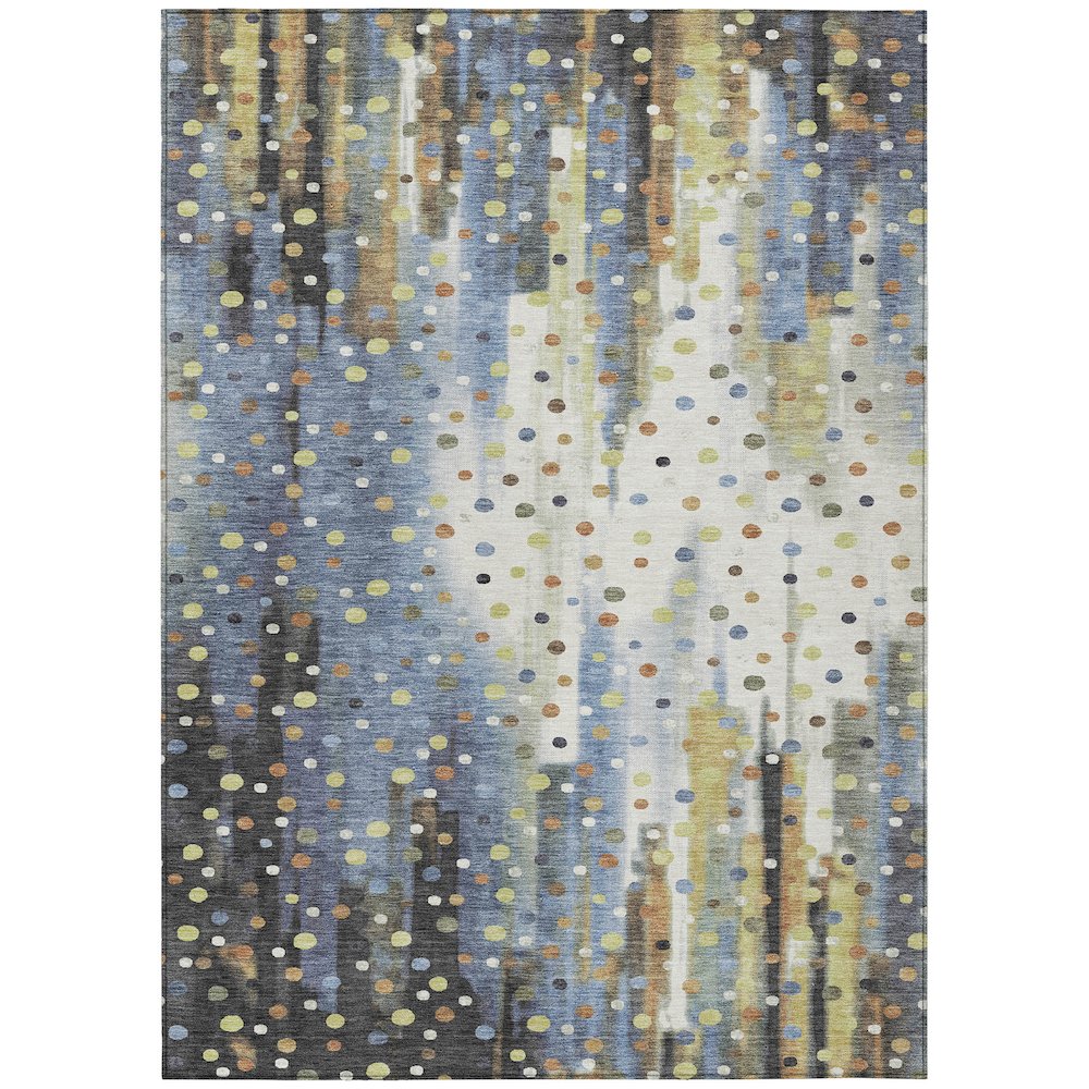 Machine Washable Indoor/Outdoor Chantille ACN2213 Denim 10 x 14 Rug