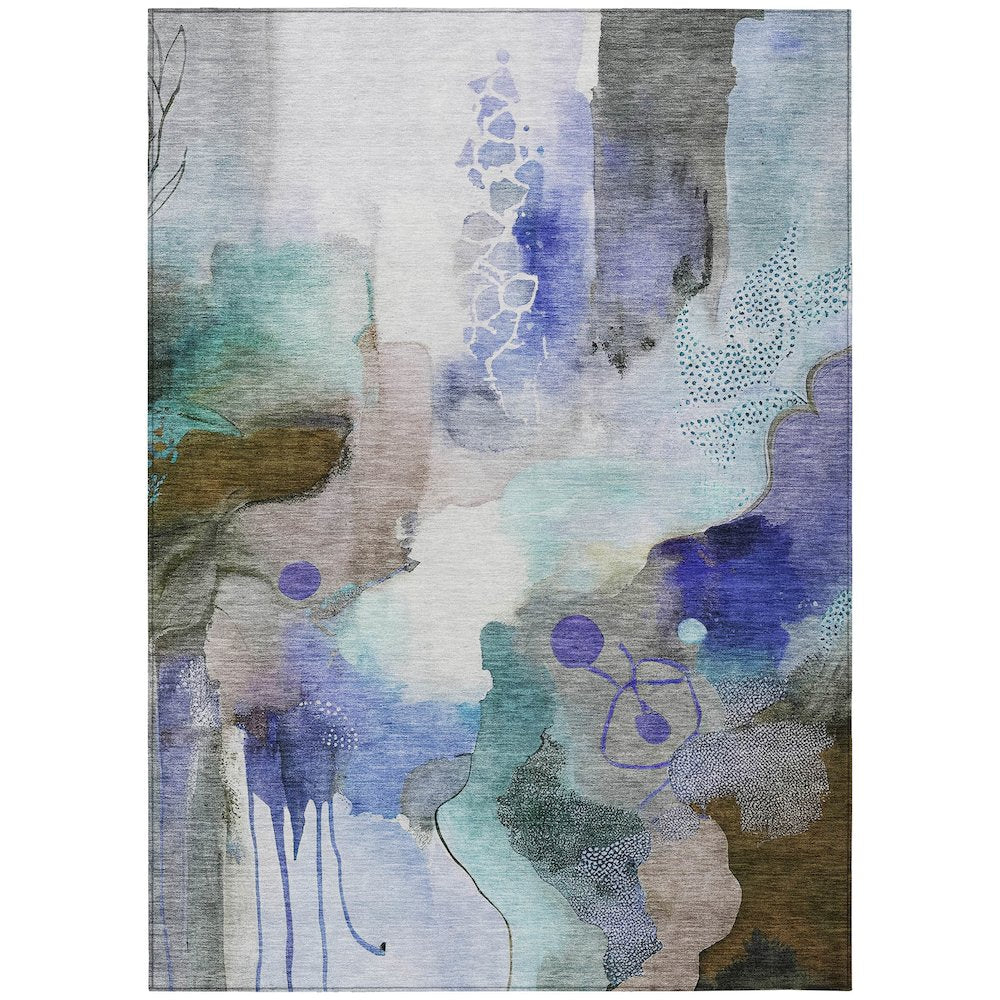 Machine Washable Indoor/Outdoor Chantille ACN2019 Brown 26 x 310 Rug