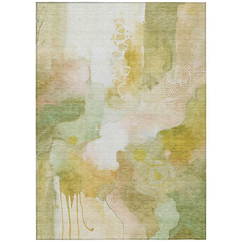 Machine Washable Indoor/Outdoor Chantille ACN2019 Fern 26 x 310 Rug