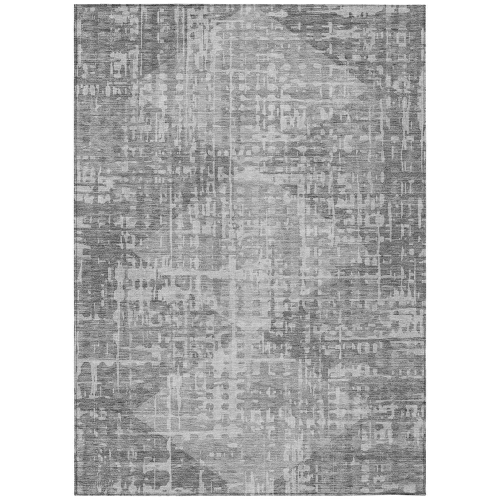 Machine Washable Indoor/Outdoor Chantille ACN2026 Gray 26 x 310 Rug