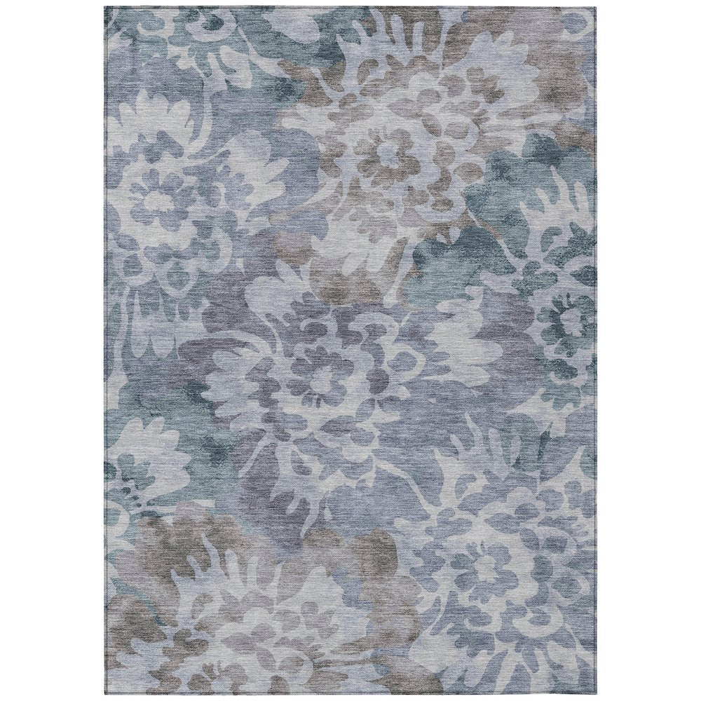Machine Washable Indoor/Outdoor Chantille ACN2028 Blue 26 x 310 Rug