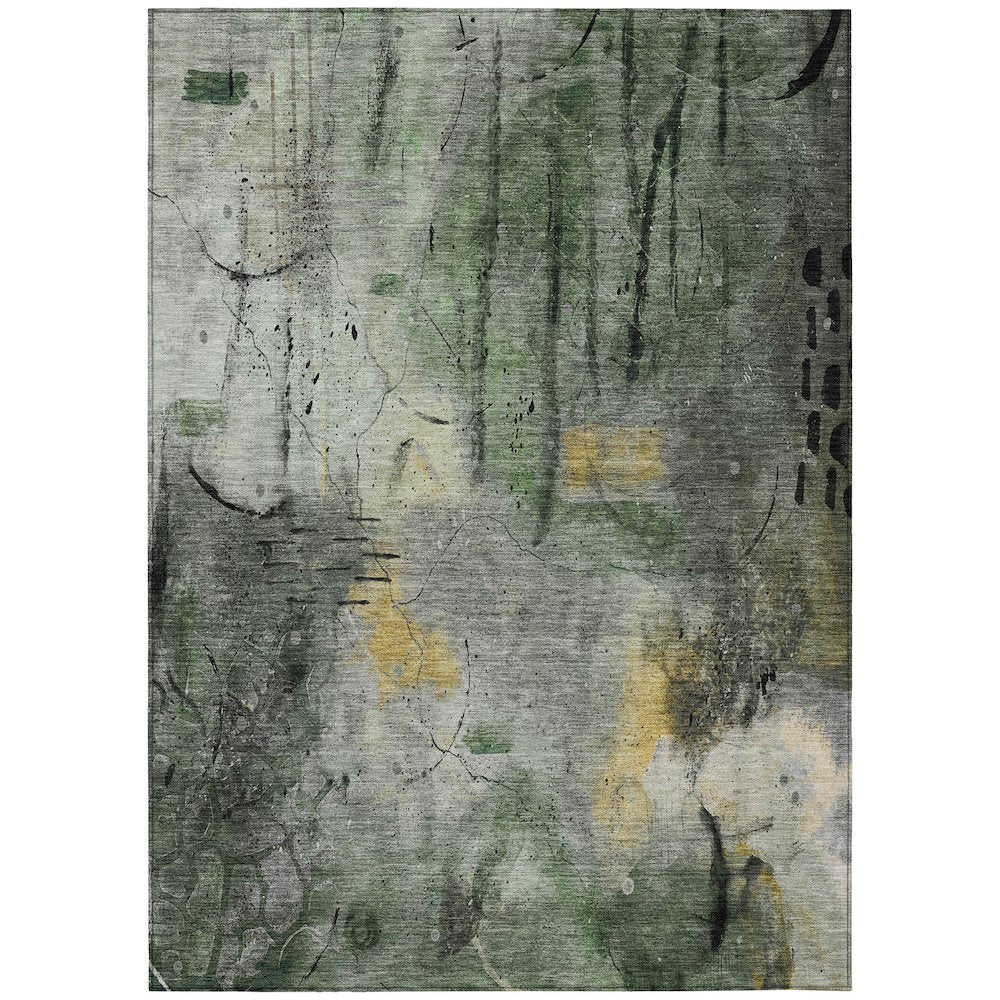 Machine Washable Indoor/Outdoor Chantille ACN2032 Pewter 26 x 310 Rug