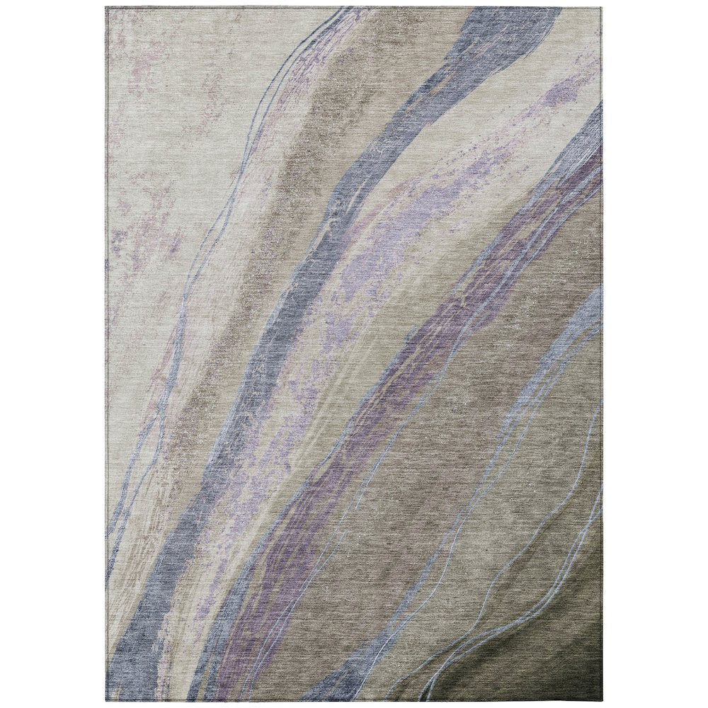 Machine Washable Indoor/Outdoor Chantille ACN2037 Mocha 26 x 310 Rug