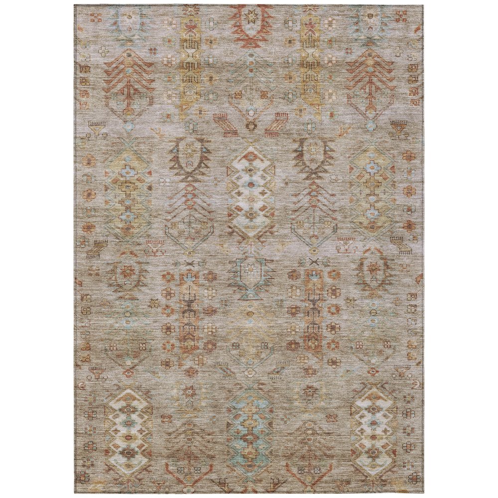 Machine Washable Indoor/Outdoor Chantille ACN2047 Beige 26 x 310 Rug