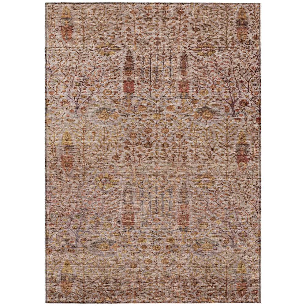 Machine Washable Indoor/Outdoor Chantille ACN2053 Terracotta 26 x 310 Rug