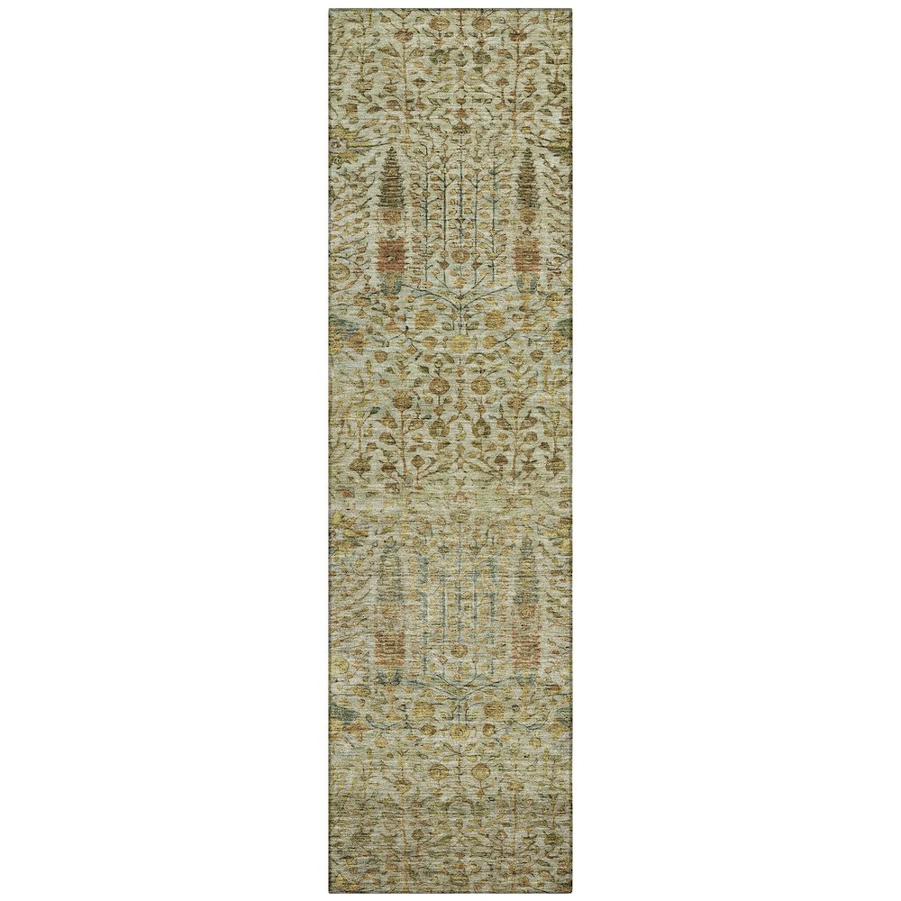 Machine Washable Indoor/Outdoor Chantille ACN2053 Wheat 23 x 76 Runner Rug