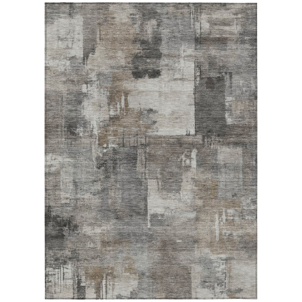 Machine Washable Indoor/Outdoor Chantille ACN2069 Pewter 26 x 310 Rug