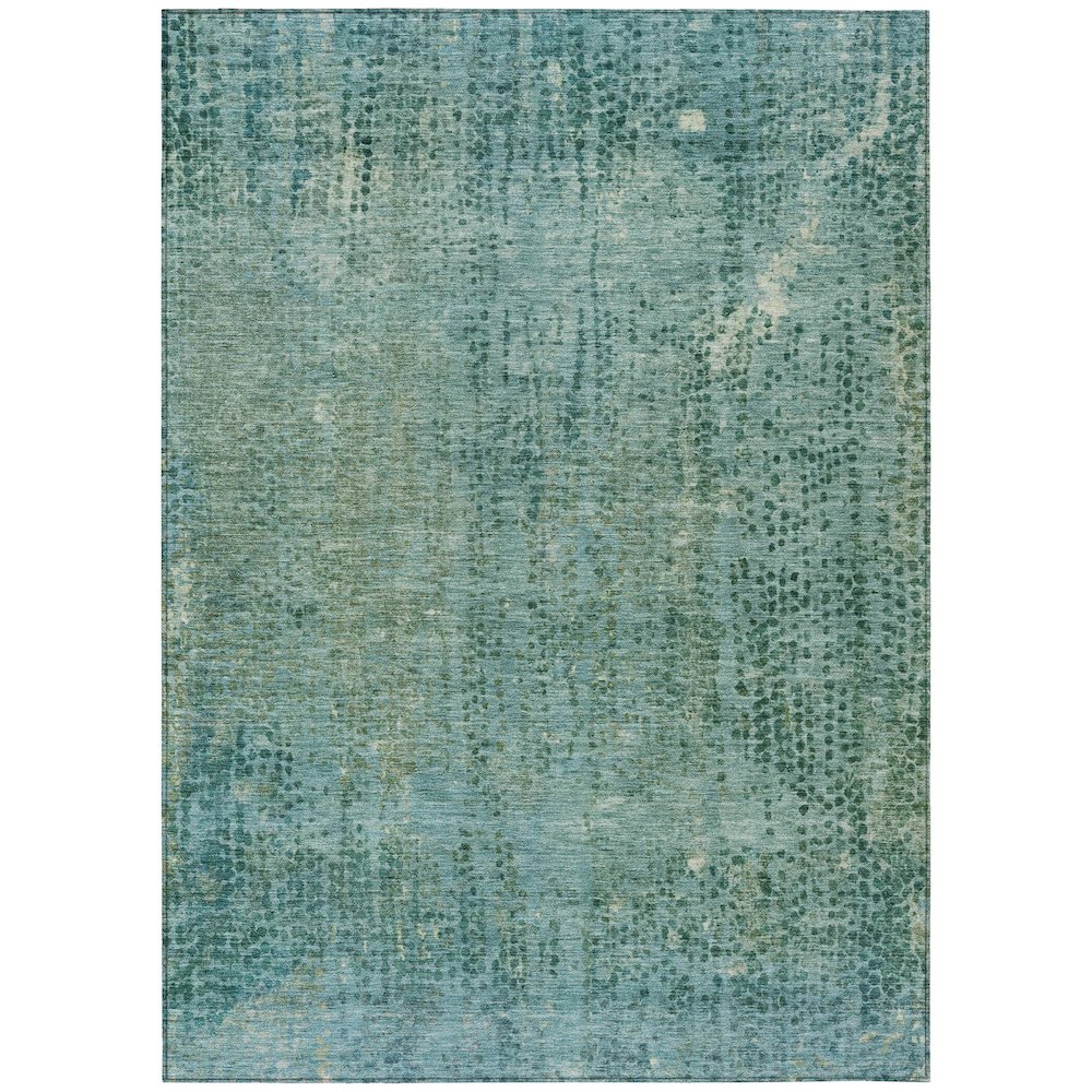 Machine Washable Indoor/Outdoor Chantille ACN2088 Teal 26 x 310 Rug