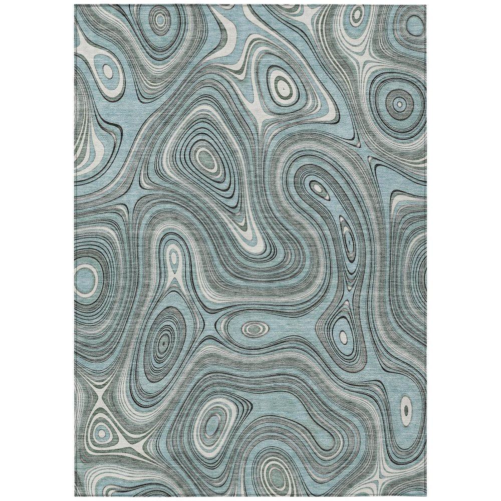 Machine Washable Indoor/Outdoor Chantille ACN2097 Sky 26 x 310 Rug