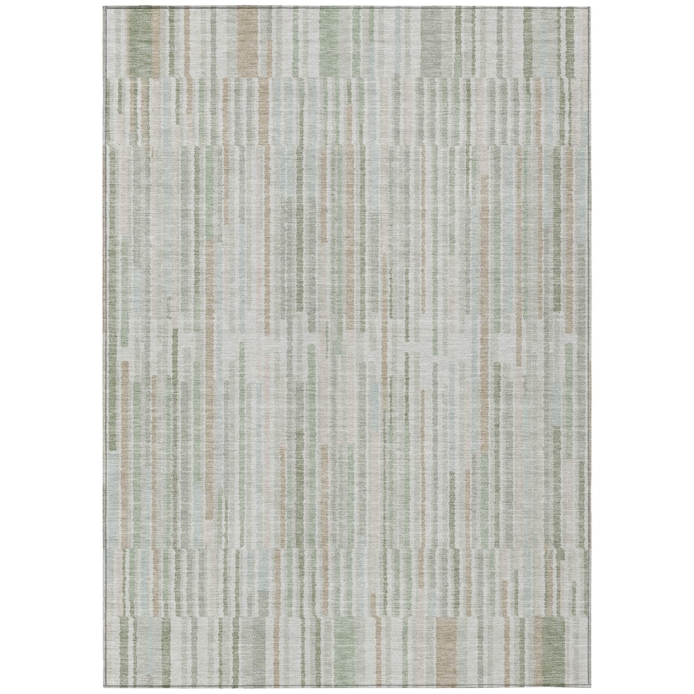 Machine Washable Indoor/Outdoor Chantille ACN2102 Sage 26 x 310 Rug