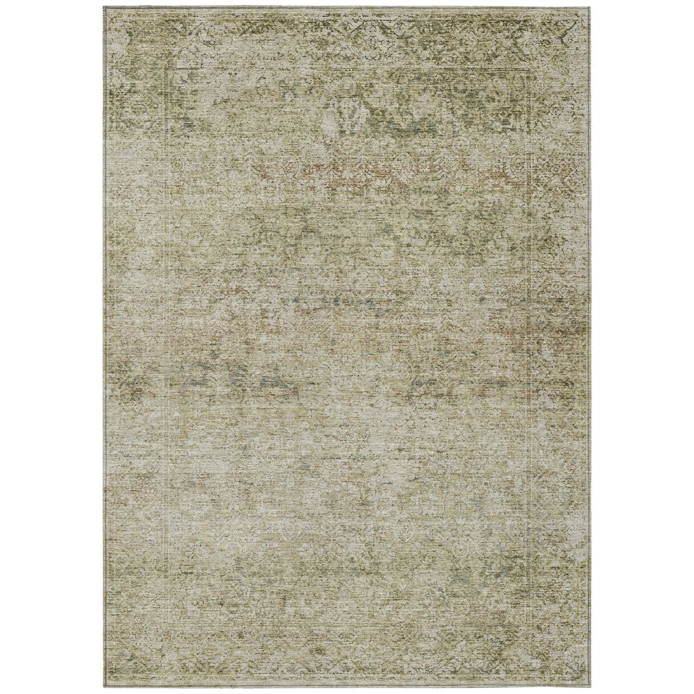Machine Washable Indoor/Outdoor Chantille ACN2103 Sage 26 x 310 Rug