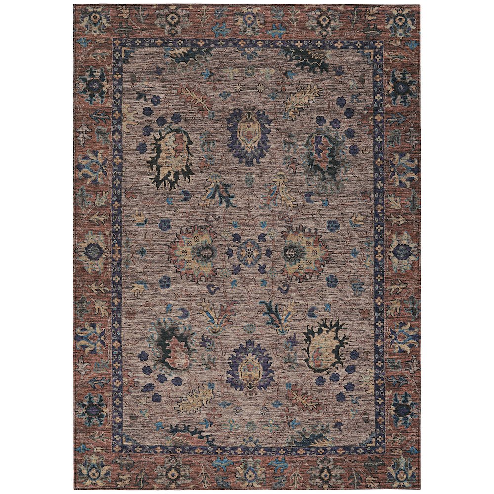 Machine Washable Indoor/Outdoor Chantille ACN2104 Mocha 26 x 310 Rug