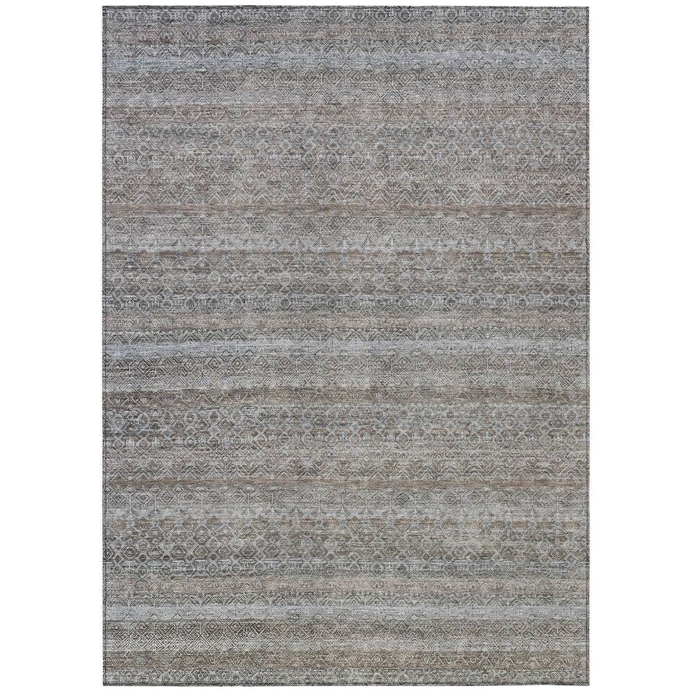 Machine Washable Indoor/Outdoor Chantille ACN2105 Brown 26 x 310 Rug