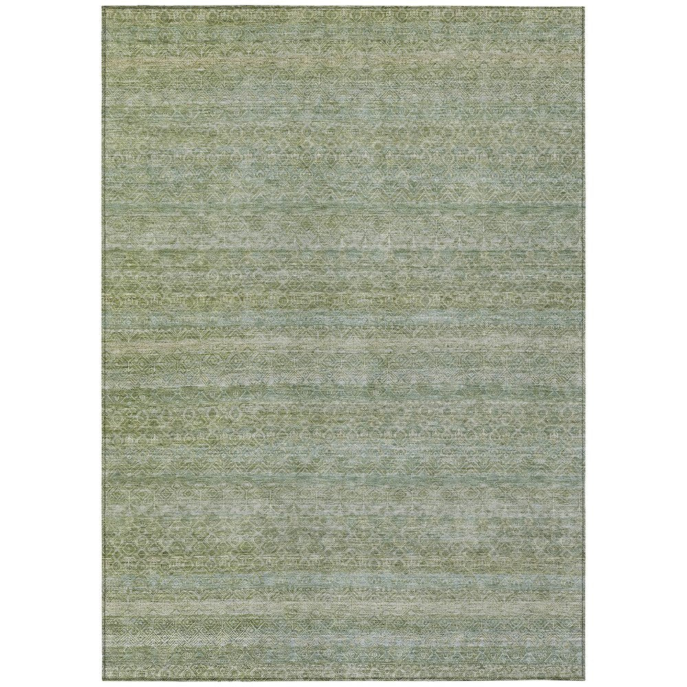 Machine Washable Indoor/Outdoor Chantille ACN2105 Sage 26 x 310 Rug
