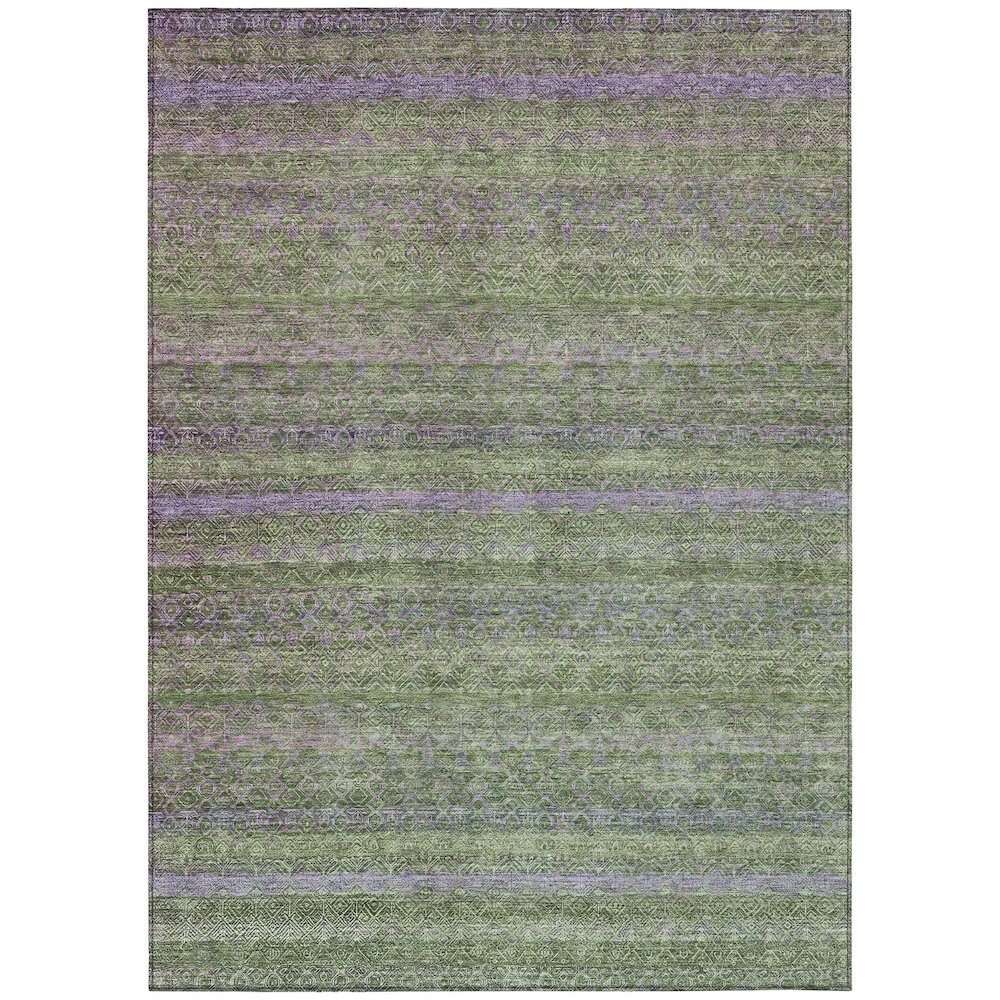 Machine Washable Indoor/Outdoor Chantille ACN2106 Olive 26 x 310 Rug