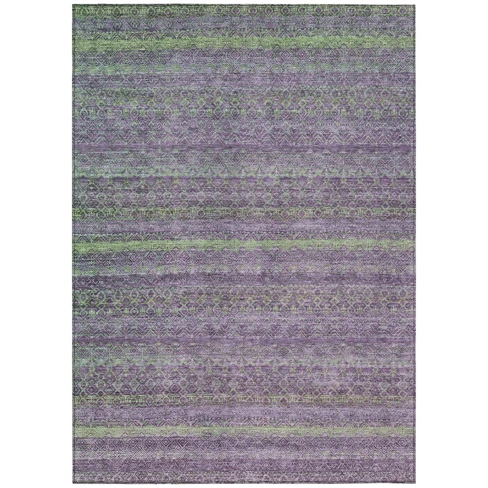 Machine Washable Indoor/Outdoor Chantille ACN2106 Purple 26 x 310 Rug