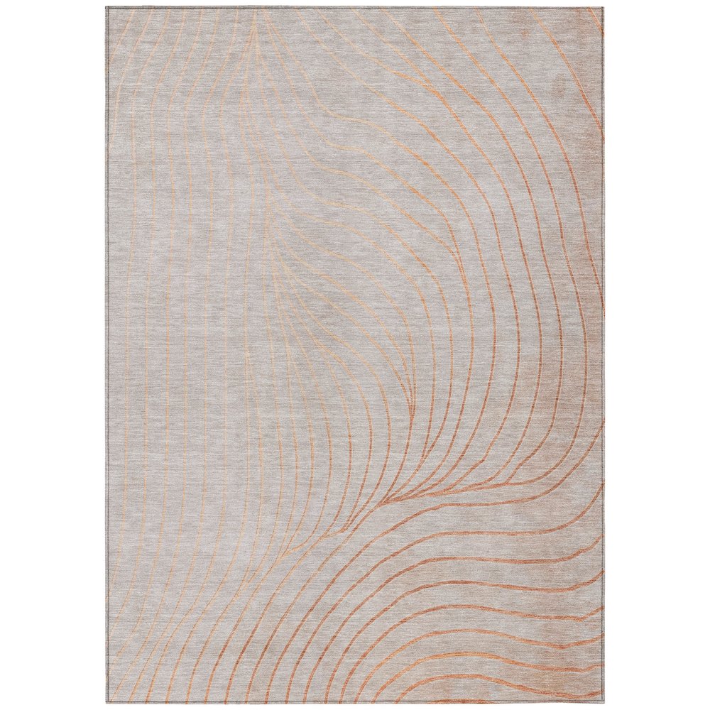 Machine Washable Indoor/Outdoor Chantille ACN2107 Copper 26 x 310 Rug