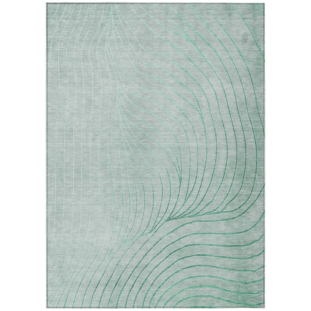 Machine Washable Indoor/Outdoor Chantille ACN2107 Mint 26 x 310 Rug