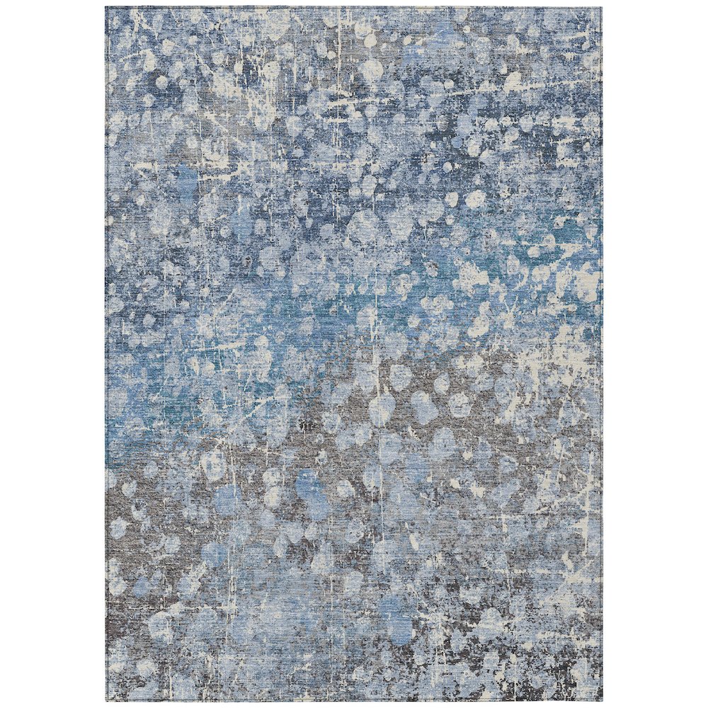 Machine Washable Indoor/Outdoor Chantille ACN2113 Blue 26 x 310 Rug