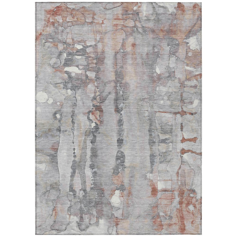 Machine Washable Indoor/Outdoor Chantille ACN2120 Copper 26 x 310 Rug