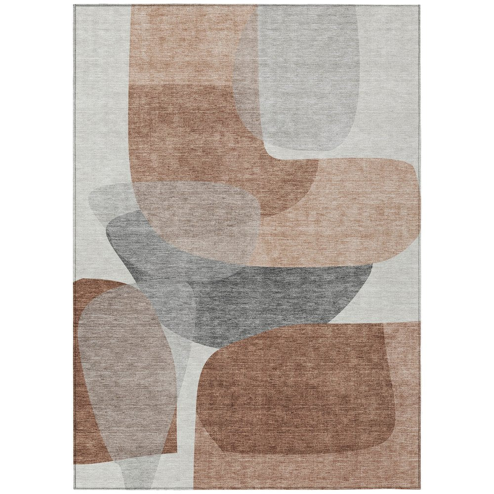 Machine Washable Indoor/Outdoor Chantille ACN2121 Paprika 26 x 310 Rug