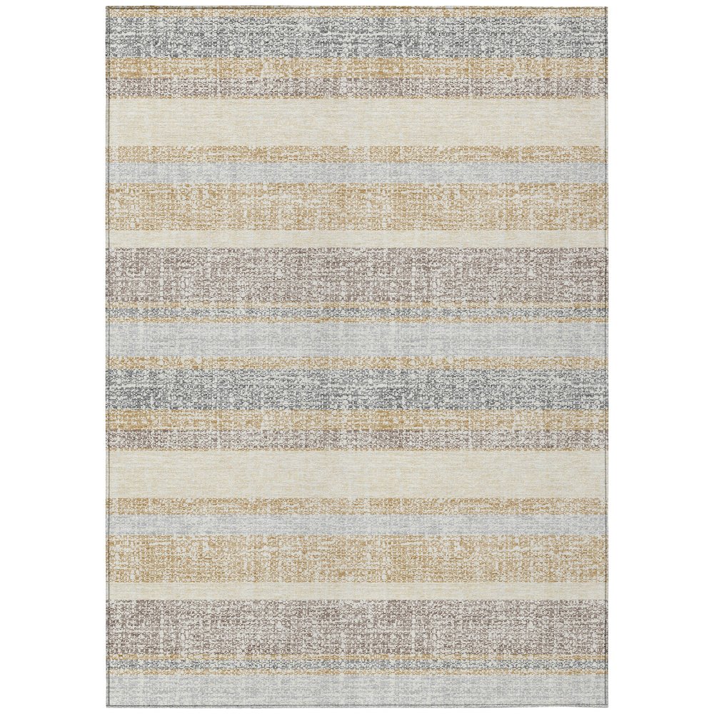 Machine Washable Indoor/Outdoor Chantille ACN2122 Gold 26 x 310 Rug