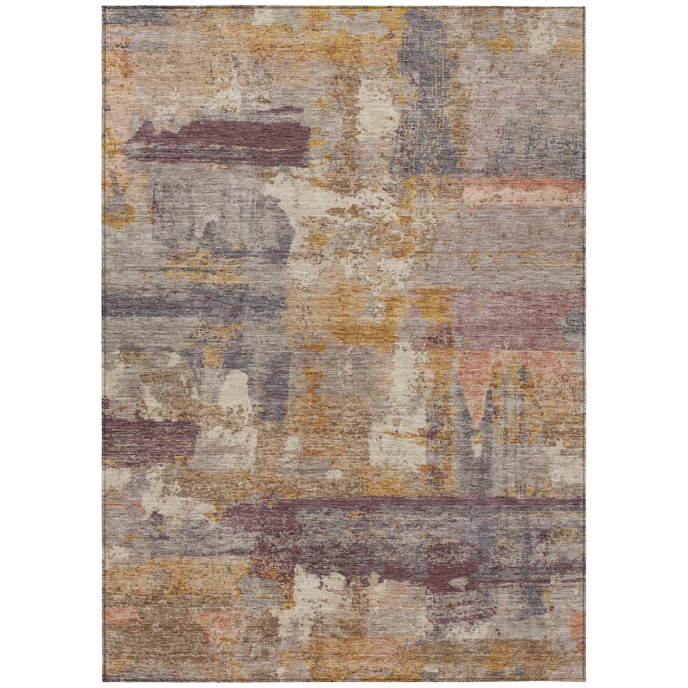 Machine Washable Indoor/Outdoor Chantille ACN2147 Rust 26 x 310 Rug
