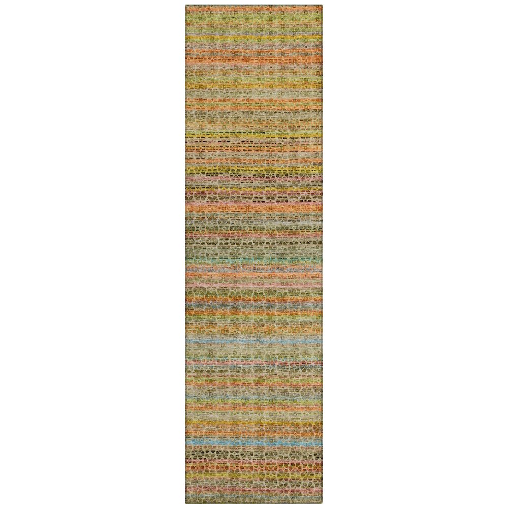Machine Washable Indoor/Outdoor Chantille ACN2155 Coral 23 x 76 Runner Rug