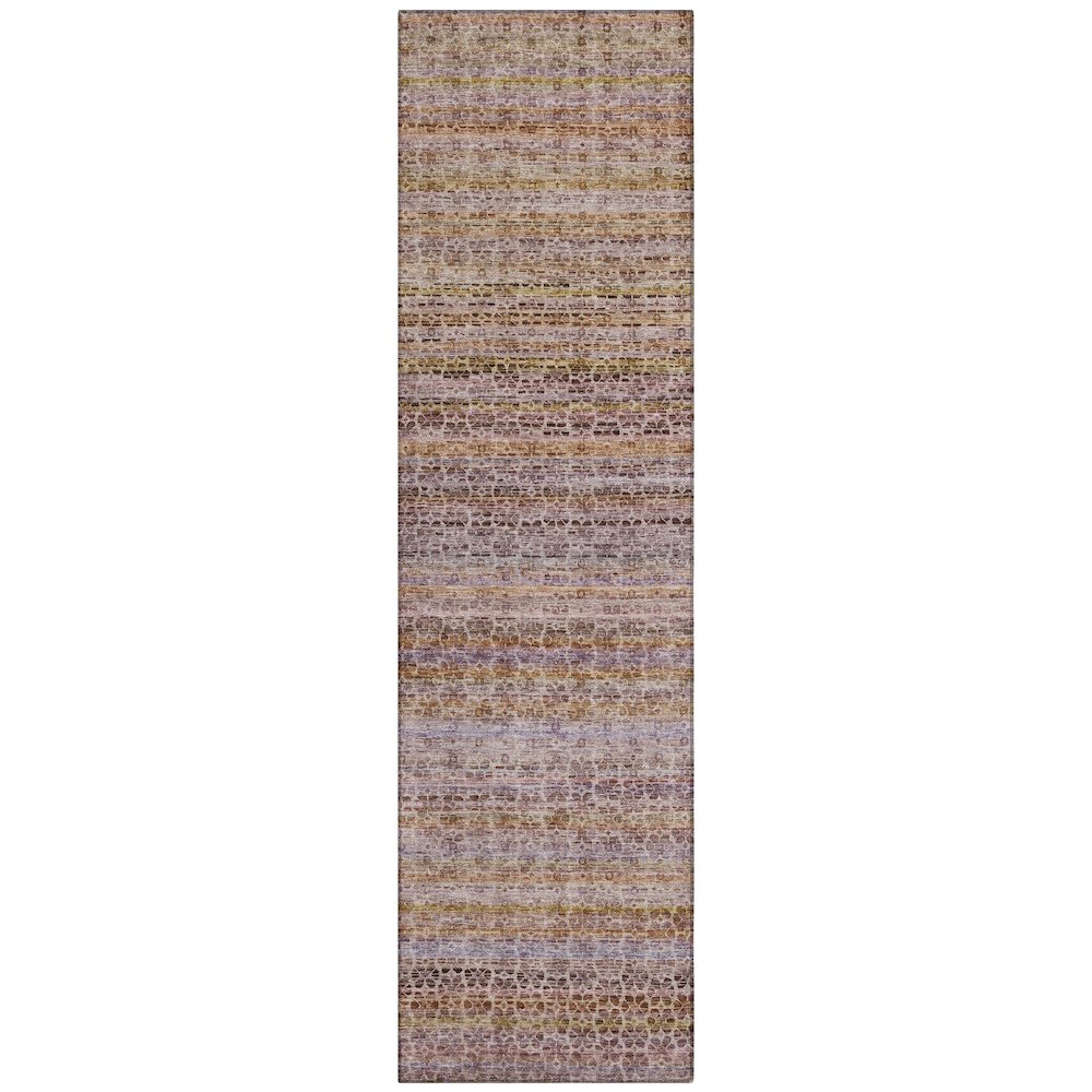 Machine Washable Indoor/Outdoor Chantille ACN2155 Khaki 23 x 76 Runner Rug