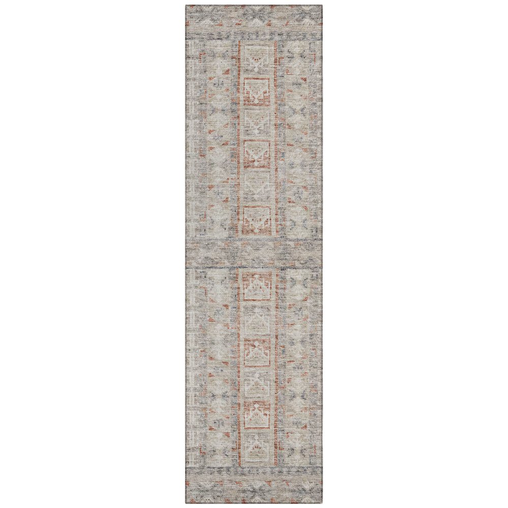 Machine Washable Indoor/Outdoor Chantille ACN2173 Beige 23 x 76 Runner Rug