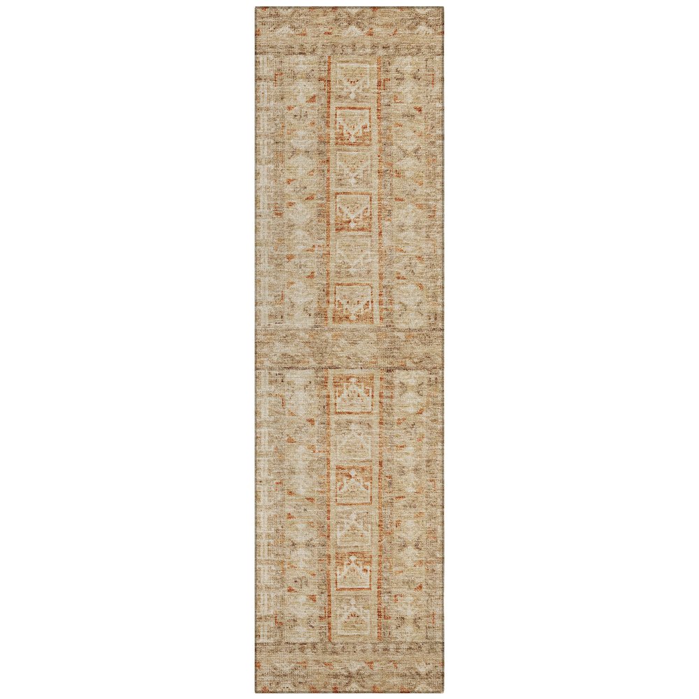 Machine Washable Indoor/Outdoor Chantille ACN2173 Paprika 23 x 76 Runner Rug