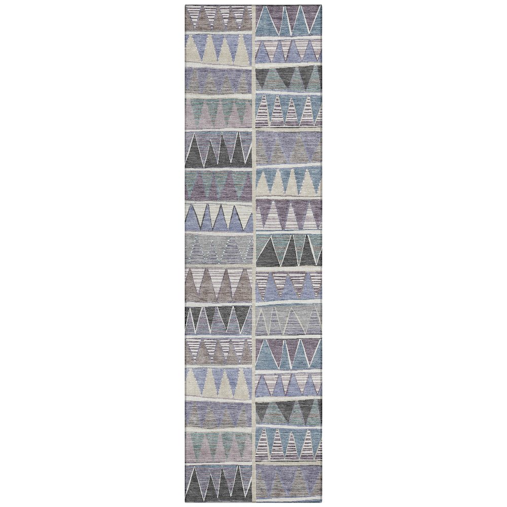 Machine Washable Indoor/Outdoor Chantille ACN2205 Lavender 23x76 Runner Rug