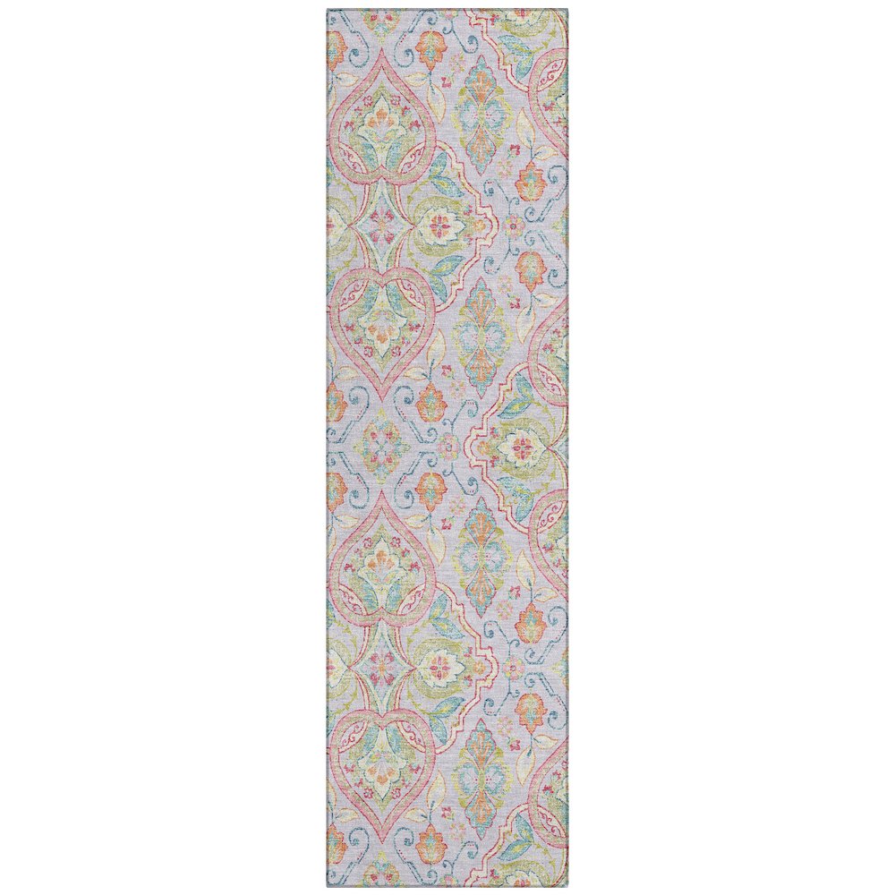 Machine Washable Indoor/Outdoor Chantille ACN2207 Lavender 23x76 Runner Rug