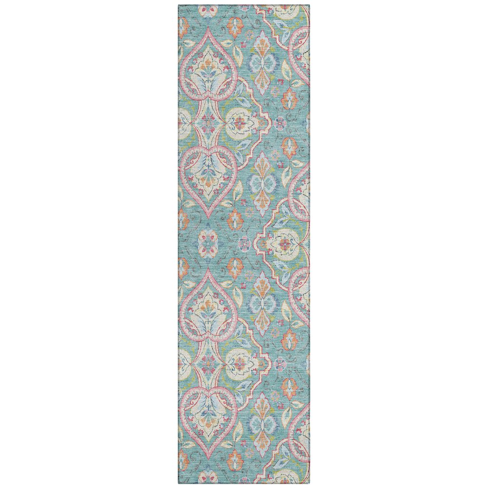 Machine Washable Indoor/Outdoor Chantille ACN2207 Spa 23 x 76 Runner Rug