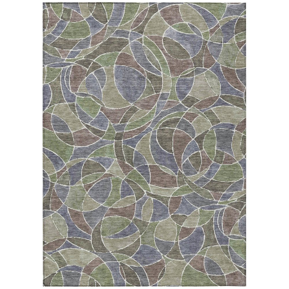 Machine Washable Indoor/Outdoor Chantille ACN2208 Green 26 x 310 Rug