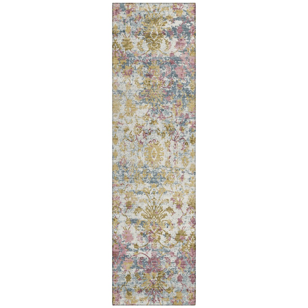 Machine Washable Indoor/Outdoor Chantille ACN2211 Wheat 23 x 76 Runner Rug