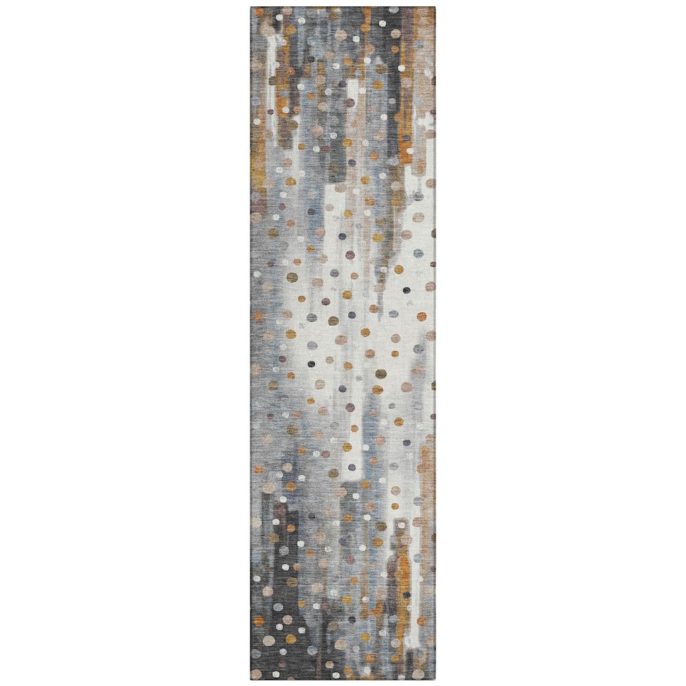 Machine Washable Indoor/Outdoor Chantille ACN2213 Gray 23 x 76 Runner Rug