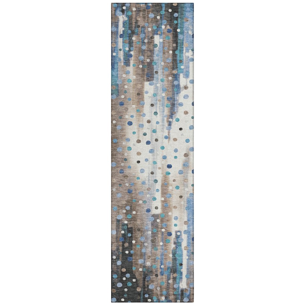 Machine Washable Indoor/Outdoor Chantille ACN2213 Taupe 23 x 76 Runner Rug