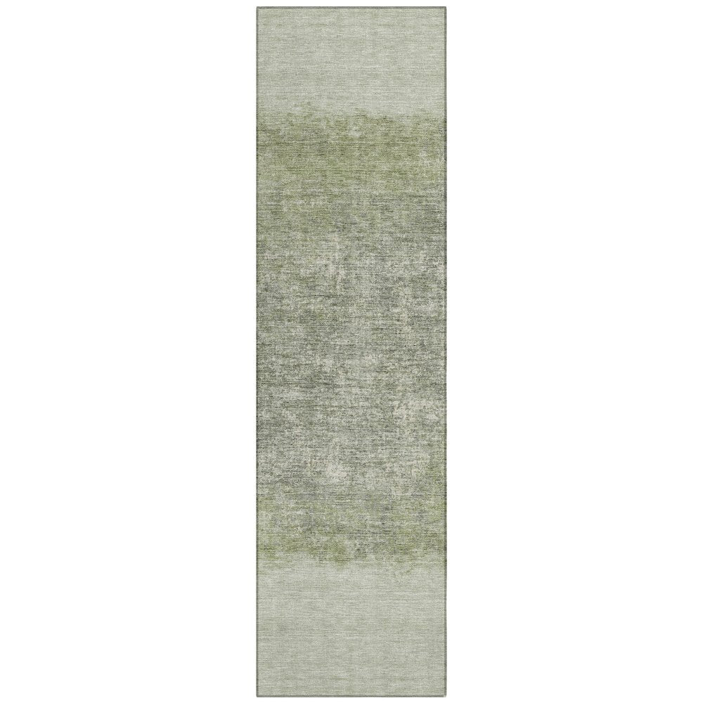 Machine Washable Indoor/Outdoor Chantille ACN2214 Aloe 23 x 76 Runner Rug