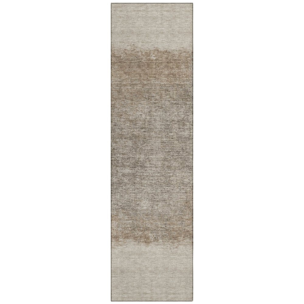 Machine Washable Indoor/Outdoor Chantille ACN2214 Beige 23 x 76 Runner Rug
