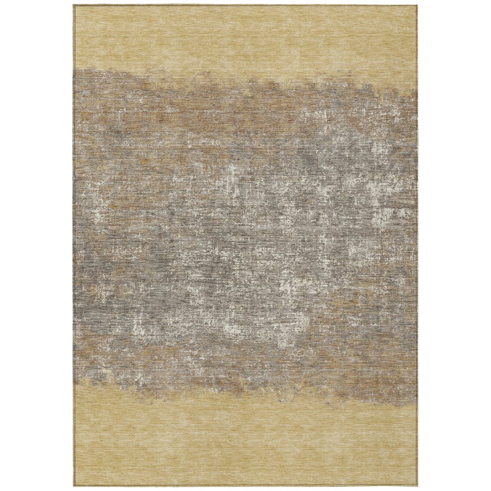 Machine Washable Indoor/Outdoor Chantille ACN2214 Gold 26 x 310 Rug