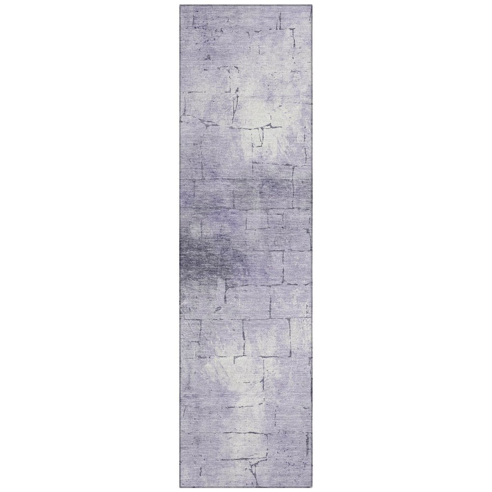 Machine Washable Indoor/Outdoor Chantille ACN2215 Lavender 23x76 Runner Rug