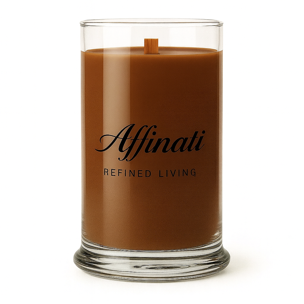 Cinnamon Reserve Wooden Wick Candle – Luxury 21 oz Soy Blend | Affinati