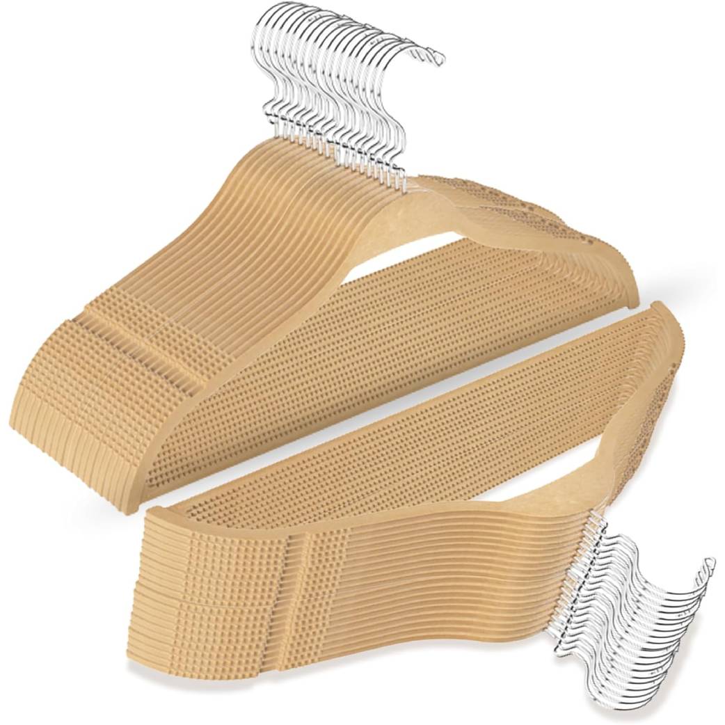 Bowed-Shaped Wooden Suit & Coat Hangers